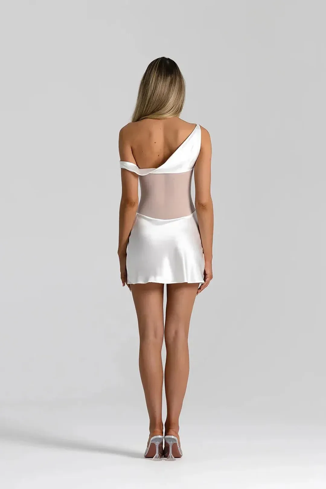 Natalie Rolt Elodie Mini Dress in White Size 6 for rent on The Volte - main image
