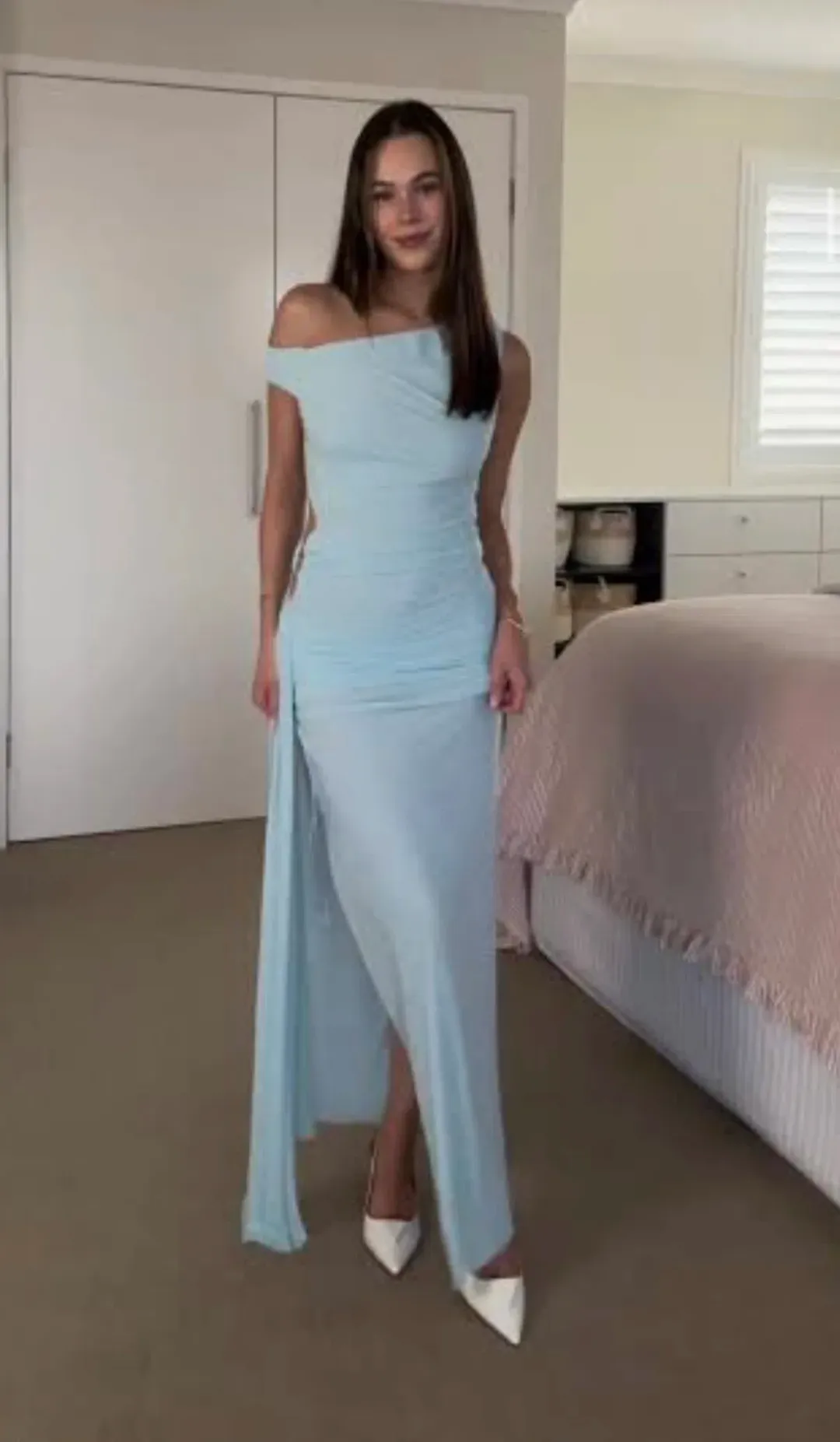 Bec and Bridge Asym Kailani blue size  for rent on The Volte - main image