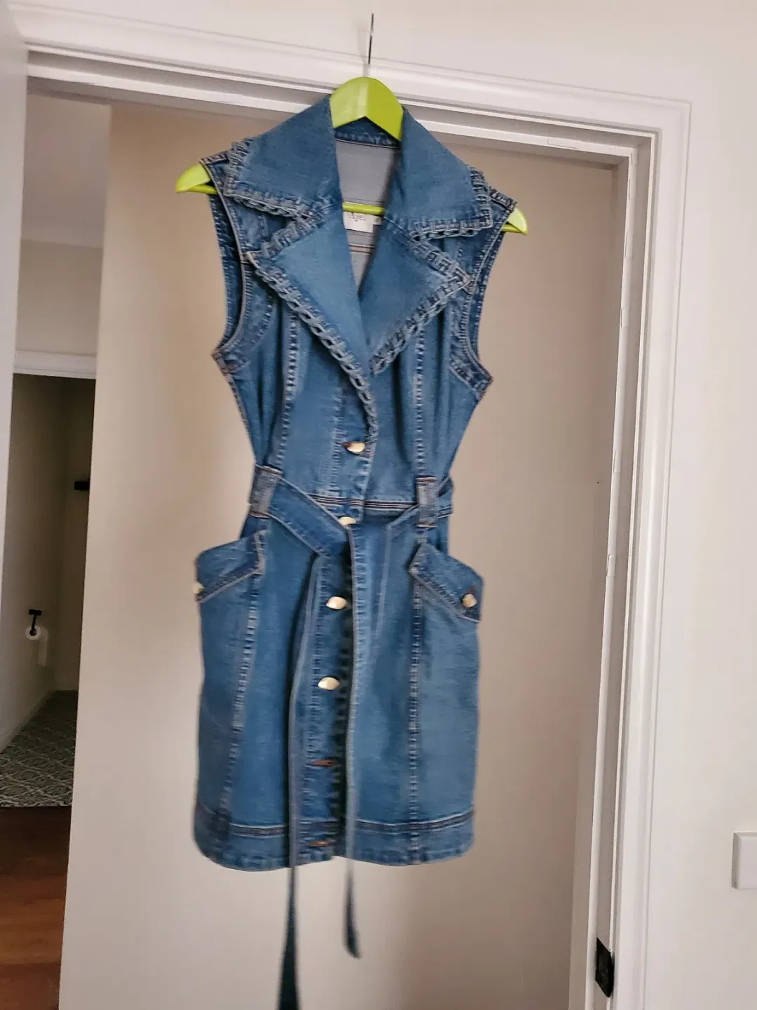Aje denim mini dress for rent on The Volte - main image
