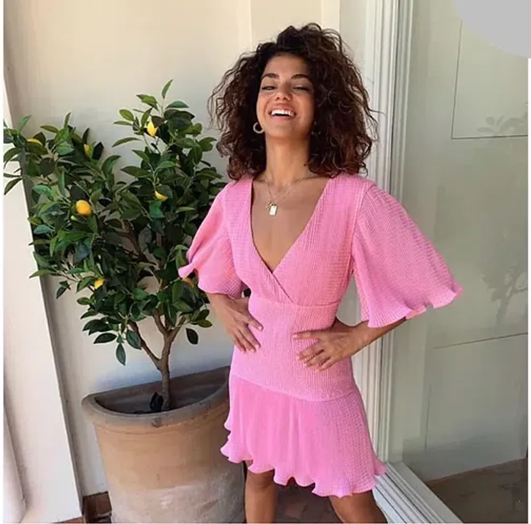 Keepsake Clarity Mini Dress Pink Size M / AU 10 for rent on The Volte - main image