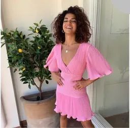 Keepsake Clarity Mini Dress Pink Size M / AU 10 for rent on The Volte - image 2