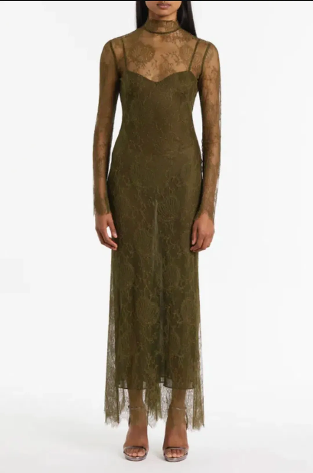 Carla Zampatti Juniper Lace Gown, size 6 for rent on The Volte - main image