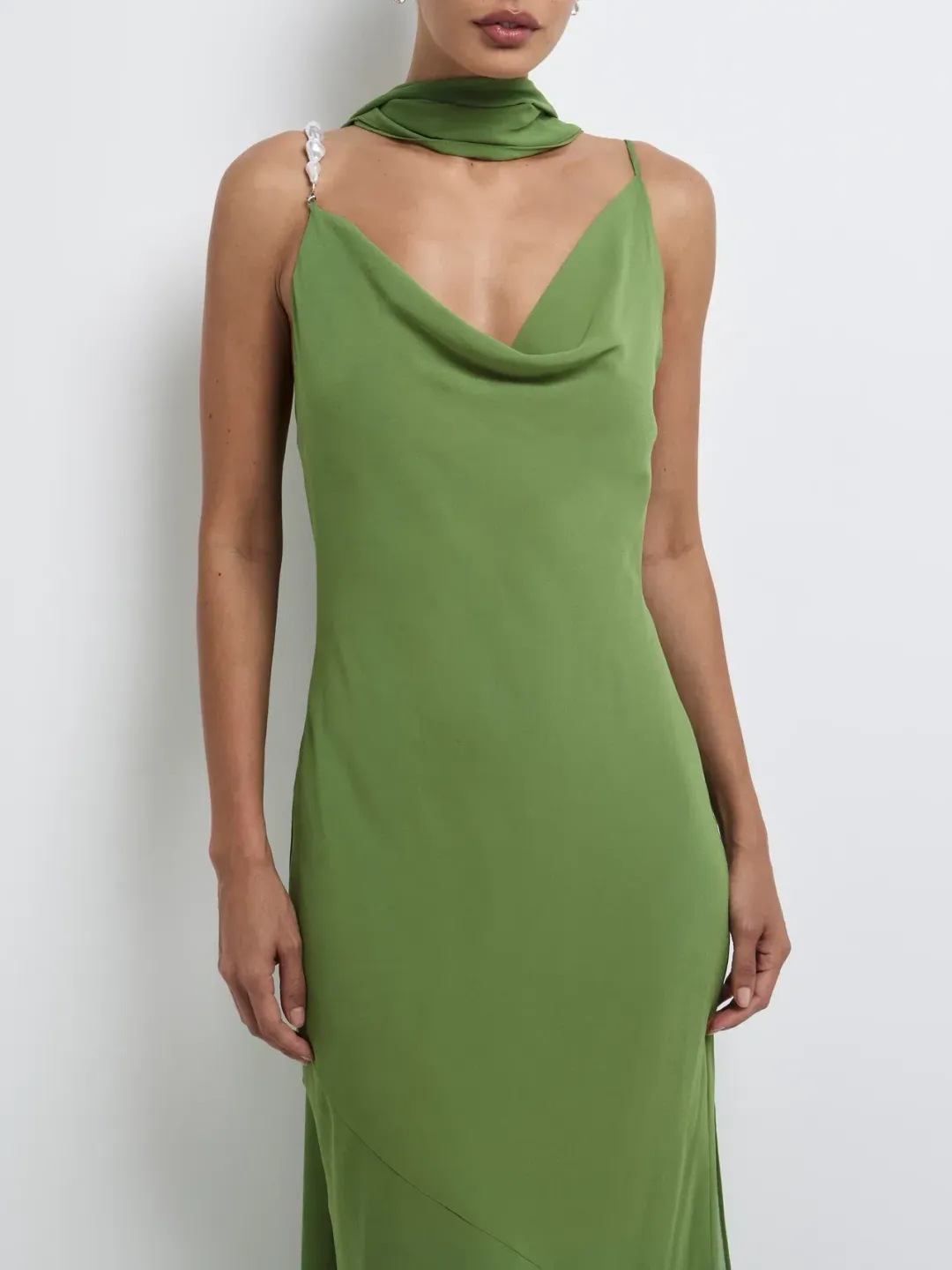 Sheike Anya Maxi Dress Green Size 10 for rent on The Volte - main image