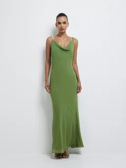 Sheike Anya Maxi Dress Green Size 10 for rent on The Volte - image 6