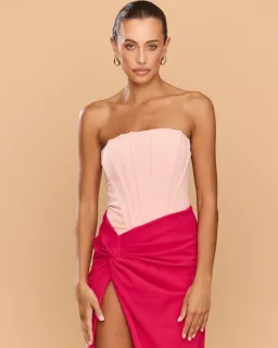 Pink Maxi Cinthia Dress by Catherine Ferraro Size 8 for rent on The Volte - image 2