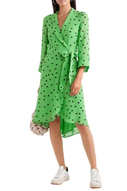 Ganni Polka Dot Wrap Dress size 40 for rent on The Volte - image 6