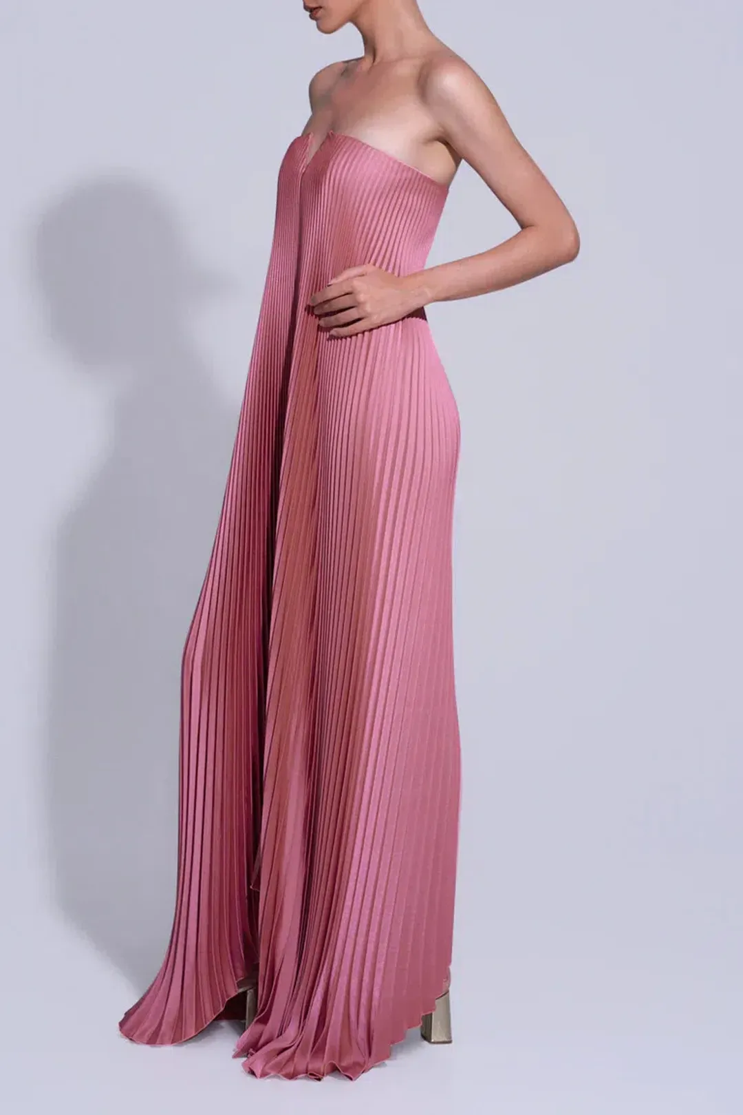 Lidee Black Tie Maxi Gown Dusty Rose Size AU 12 for rent on The Volte - main image