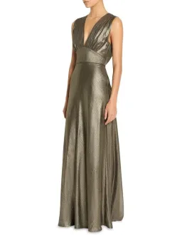 Sass & Bide Lost In Monaco Dress in Antique Gold Size 16 for rent on The Volte - image 1