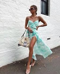 Sheike Daydream Pleat Dress Mint Size 10  for rent on The Volte - image 3