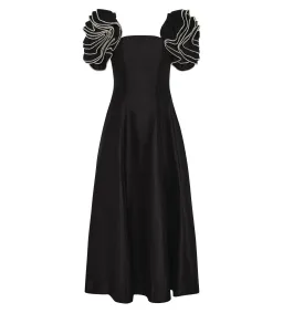 Aje Twyla Midi Dress Black Size 8 for rent on The Volte - image 7