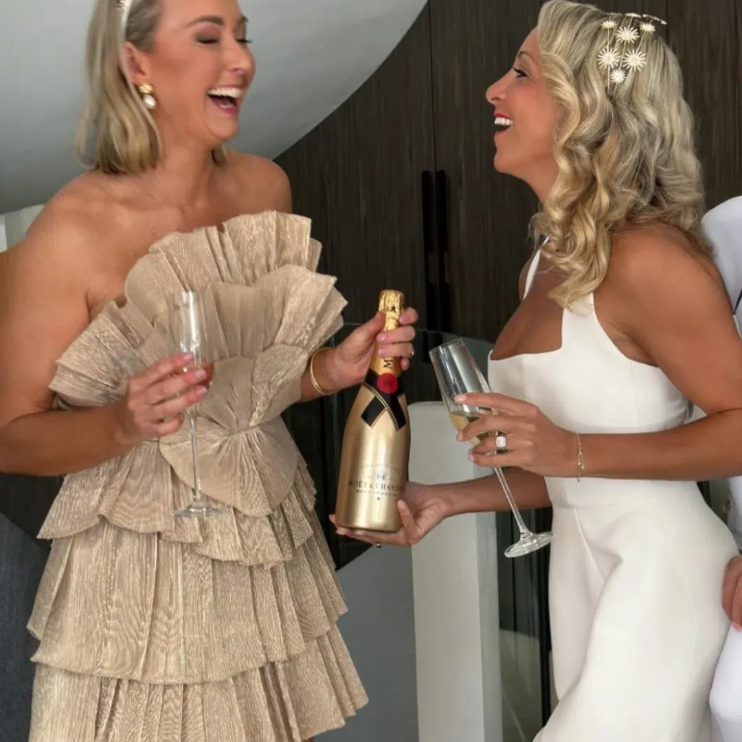 Aje Kyra Mini Dress In Gold Size 10 for rent on The Volte - main image