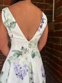 By Nicola - Sleeveless Wavy Mini Dress in Garden Party for rent on The Volte - image 2