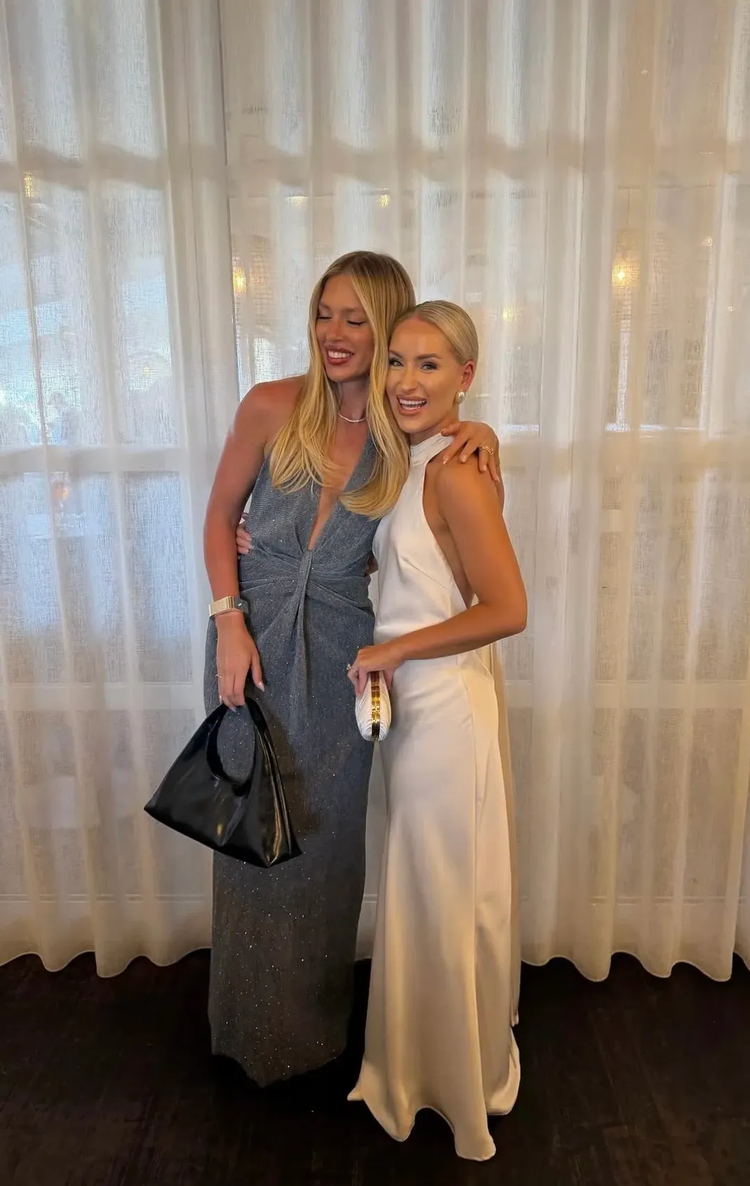 Bec & Bridge ASTRA DRAPE MAXI DRESS Chrome Size 10 for rent on The Volte - main image