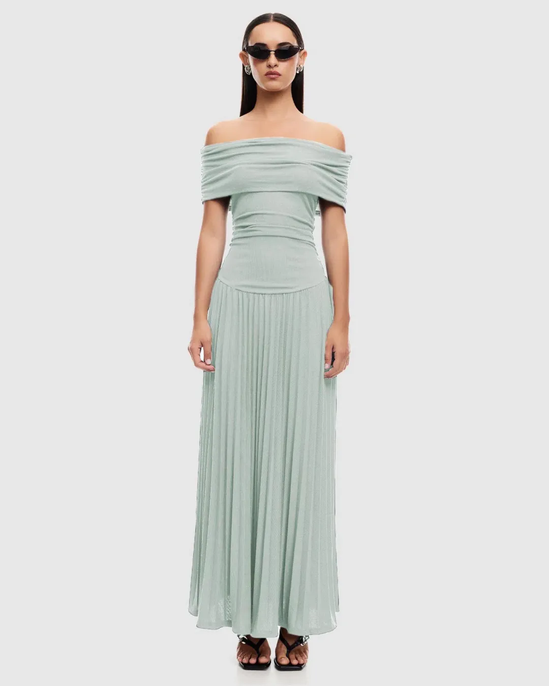 LIONESS Fields of dreams maxi dress Sage size M for rent on The Volte - main image