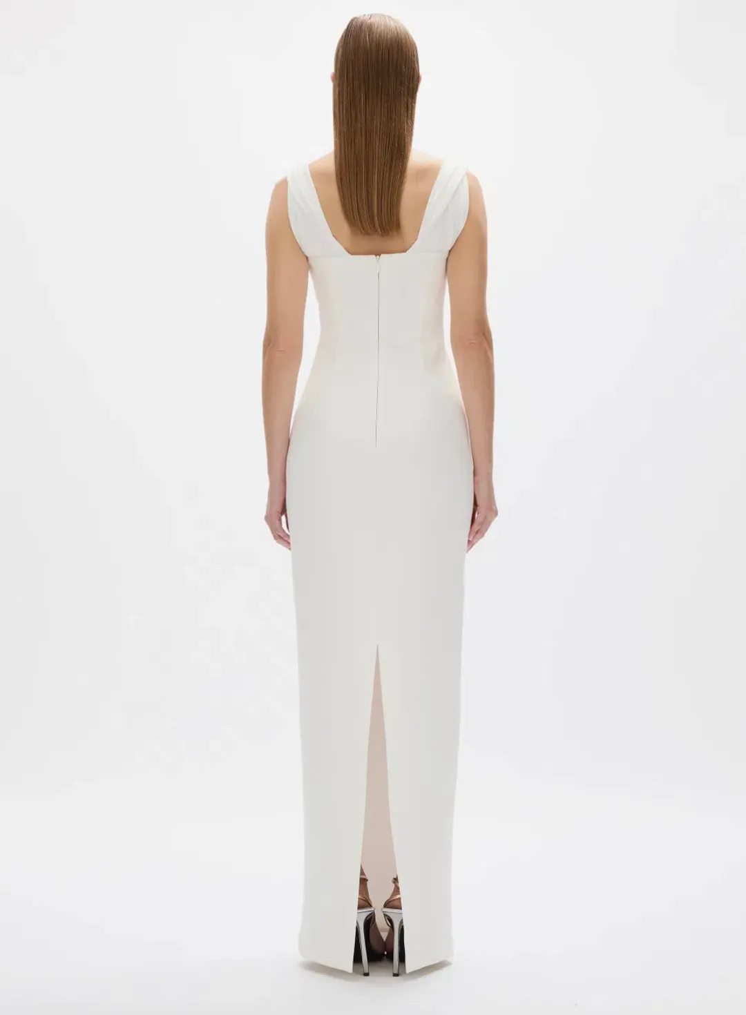 Rachel Gilbert Malia Gown in White AU 10  for rent on The Volte - main image
