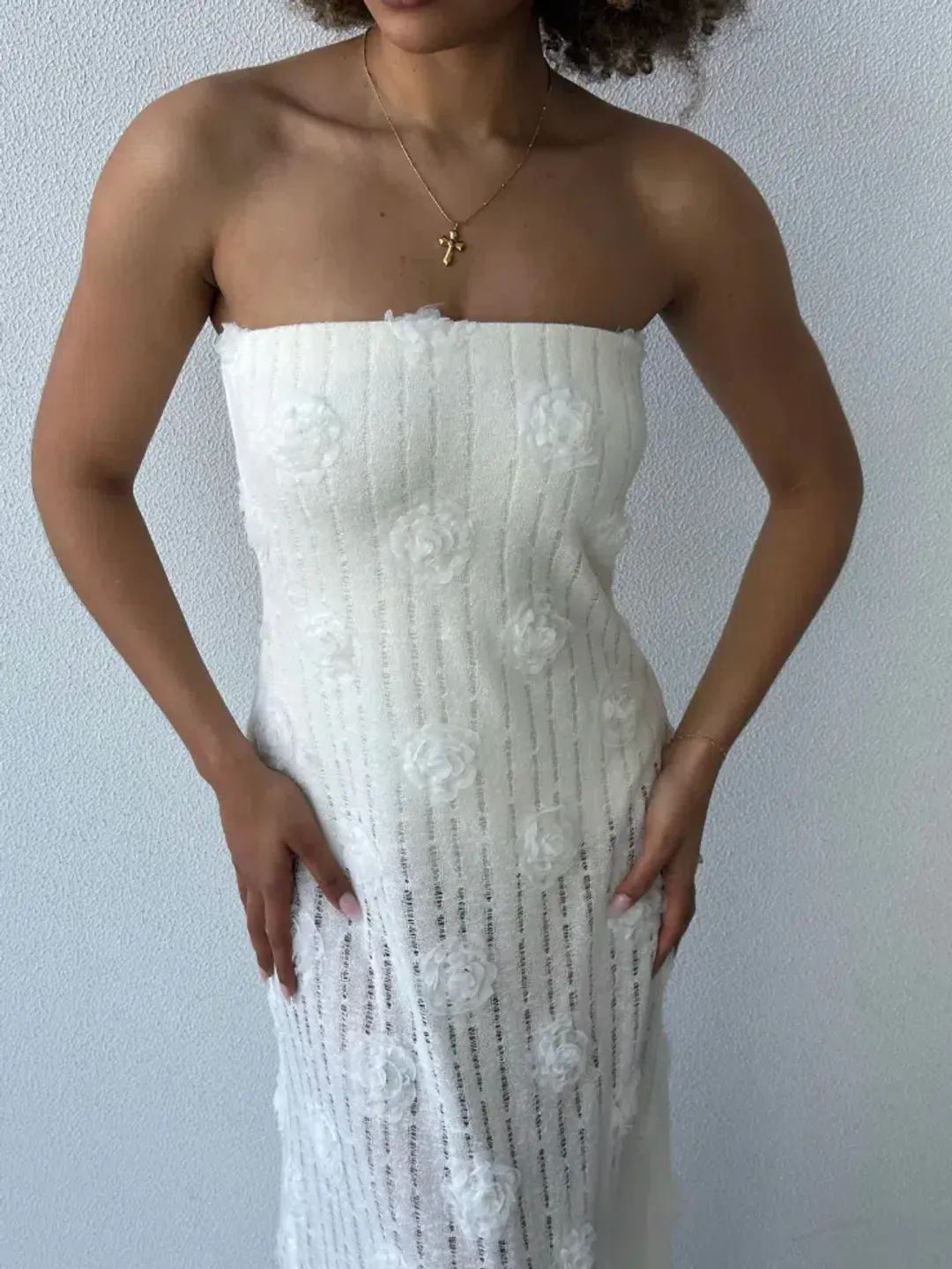 Bec & Bridge Amelie Strapless Ivory Size S (AU 8) for rent on The Volte - main image