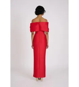Eliya The Label Eleisha Midi Dress Red Size 12 for rent on The Volte - image 6