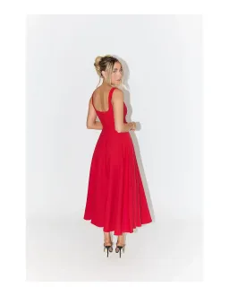 Odd Muse - Ultimate Muse High Waist Square Neck Midi Dress - XXL  for rent on The Volte - image 2