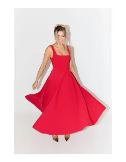 Odd Muse - Ultimate Muse High Waist Square Neck Midi Dress - XXL  for rent on The Volte - image 1