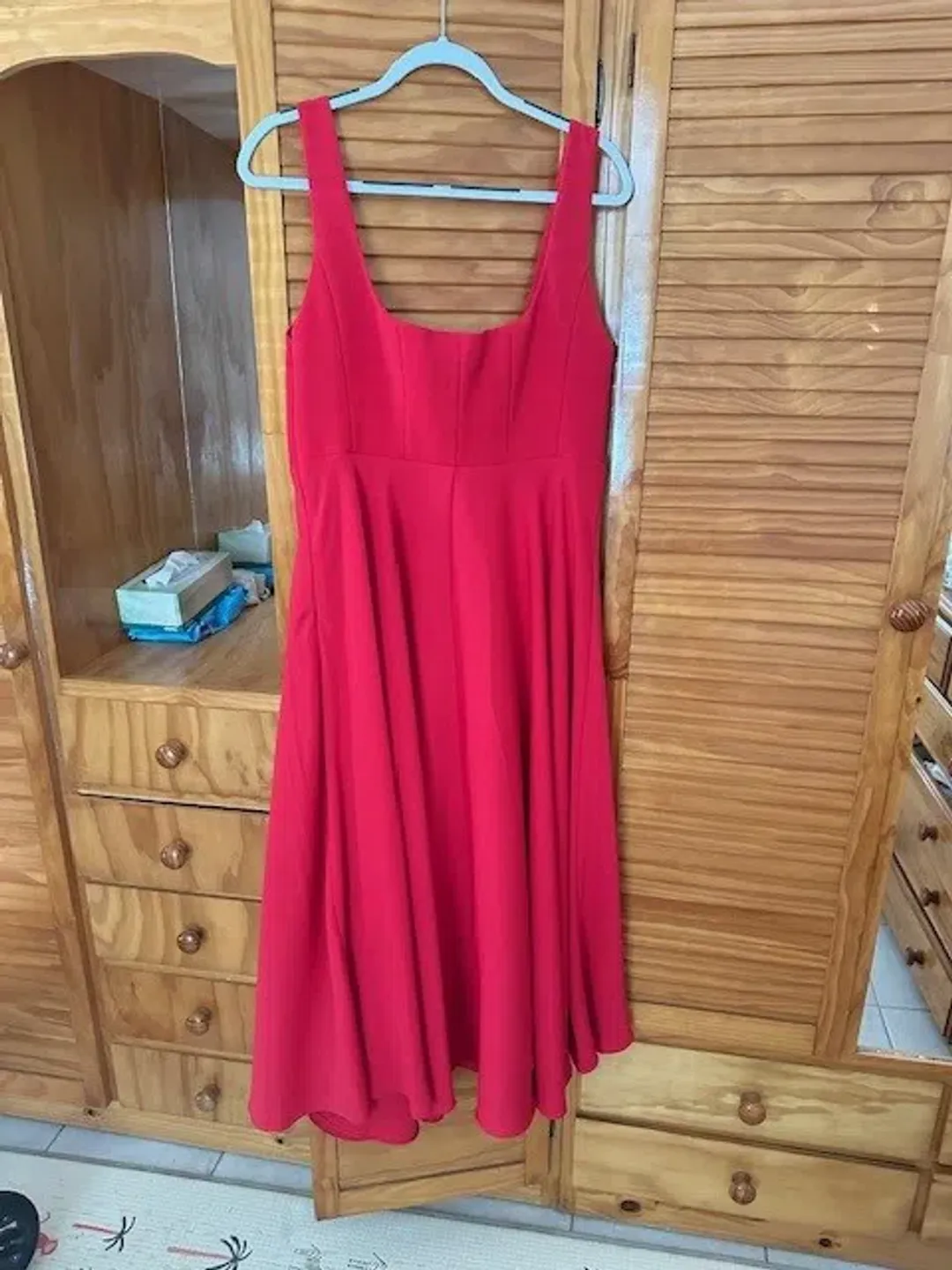 Odd Muse - Ultimate Muse High Waist Square Neck Midi Dress - XXL  for rent on The Volte - main image