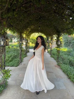 Arcina Ori ARABELLA DRESS CREAM Size S for rent on The Volte - image 2