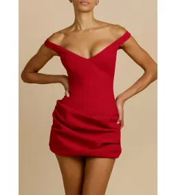 Arcina Ori Avery Mini Dress Red Size M AU 10 for rent on The Volte - image 4