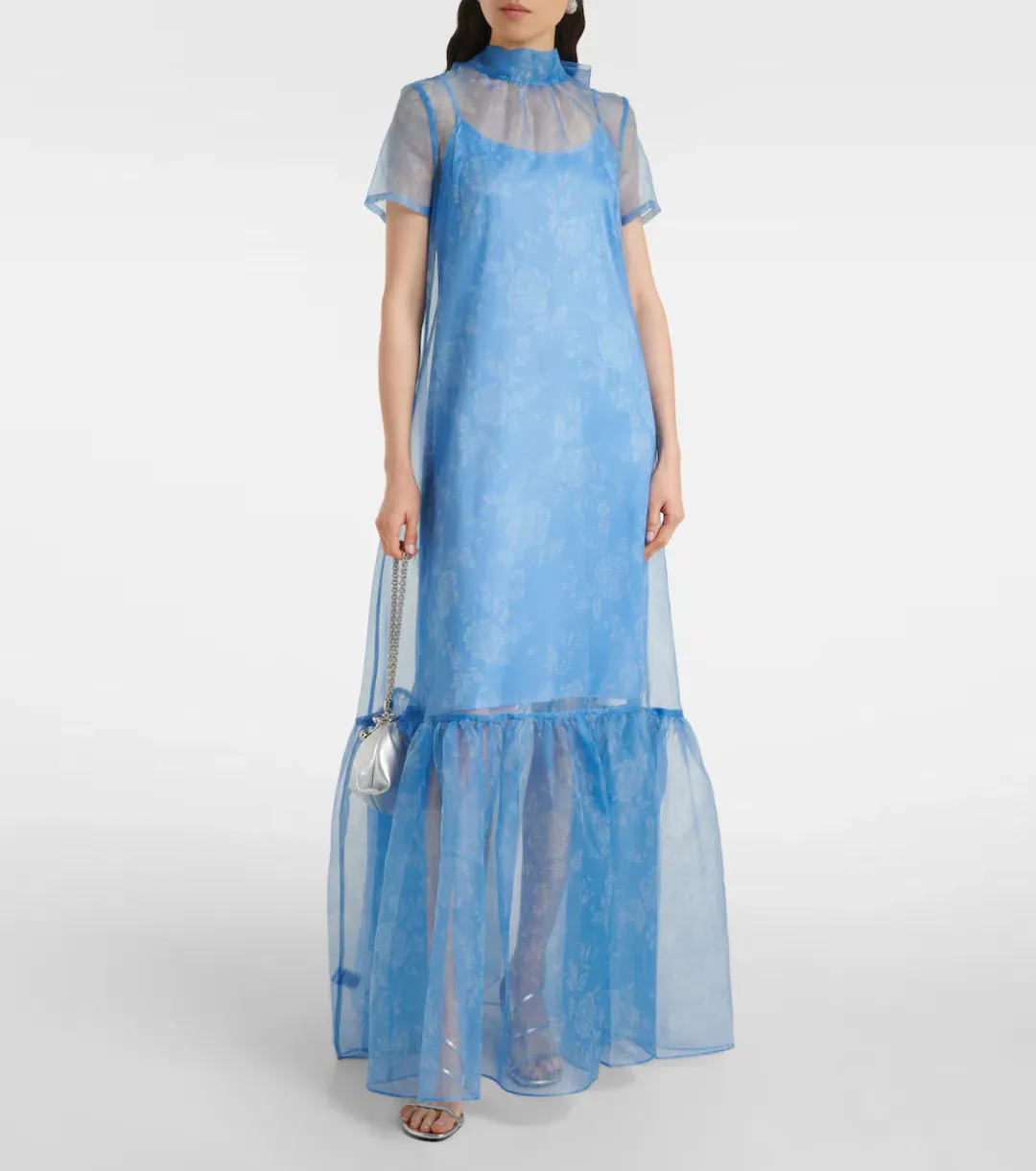 Staud Calluna Floral Organza Maxi Dress  for rent on The Volte - main image