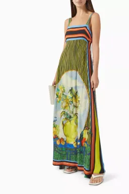Antipodean Bruno Sunray Pleated Gown Size 16 for rent on The Volte - image 1
