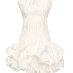 Aje Women's White and Cream Dress for rent on The Volte - image 3