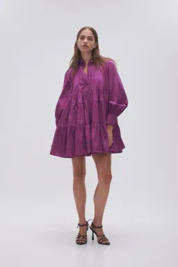 AJE VIE SMOCK DRESS PLUM PURPLE SIZE 16 for rent on The Volte - image 2