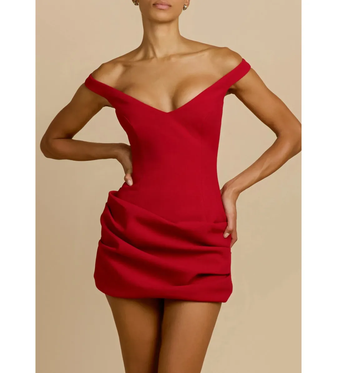 Arcina Ori Avery Mini Dress in Red Size AU10 for rent on The Volte - main image