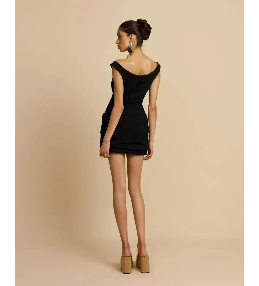 Arcina Ori Avery Mini Dress Black Size S/AU 8 for rent on The Volte - main image