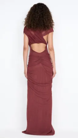 Bec & Bridge LEIA DRAPE MAXI DRESS Rust Size 8 for rent on The Volte - image 2