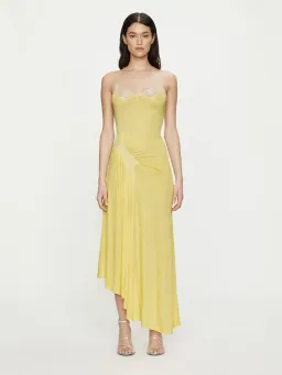 Christopher Esber Delphin Lace Rib Cami Dress Zest White Size 8 for rent on The Volte - image 1