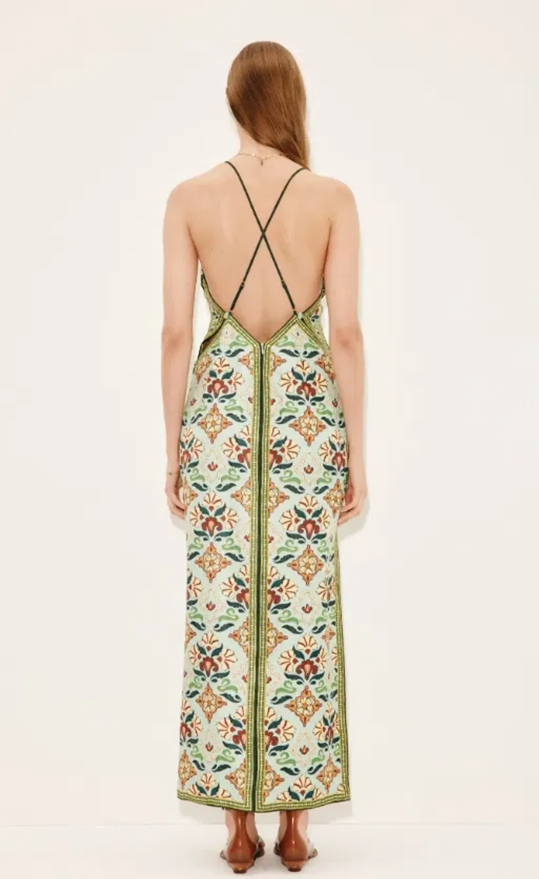 Alemais cece midi slip dress exclusive Size 10 for rent on The Volte - main image