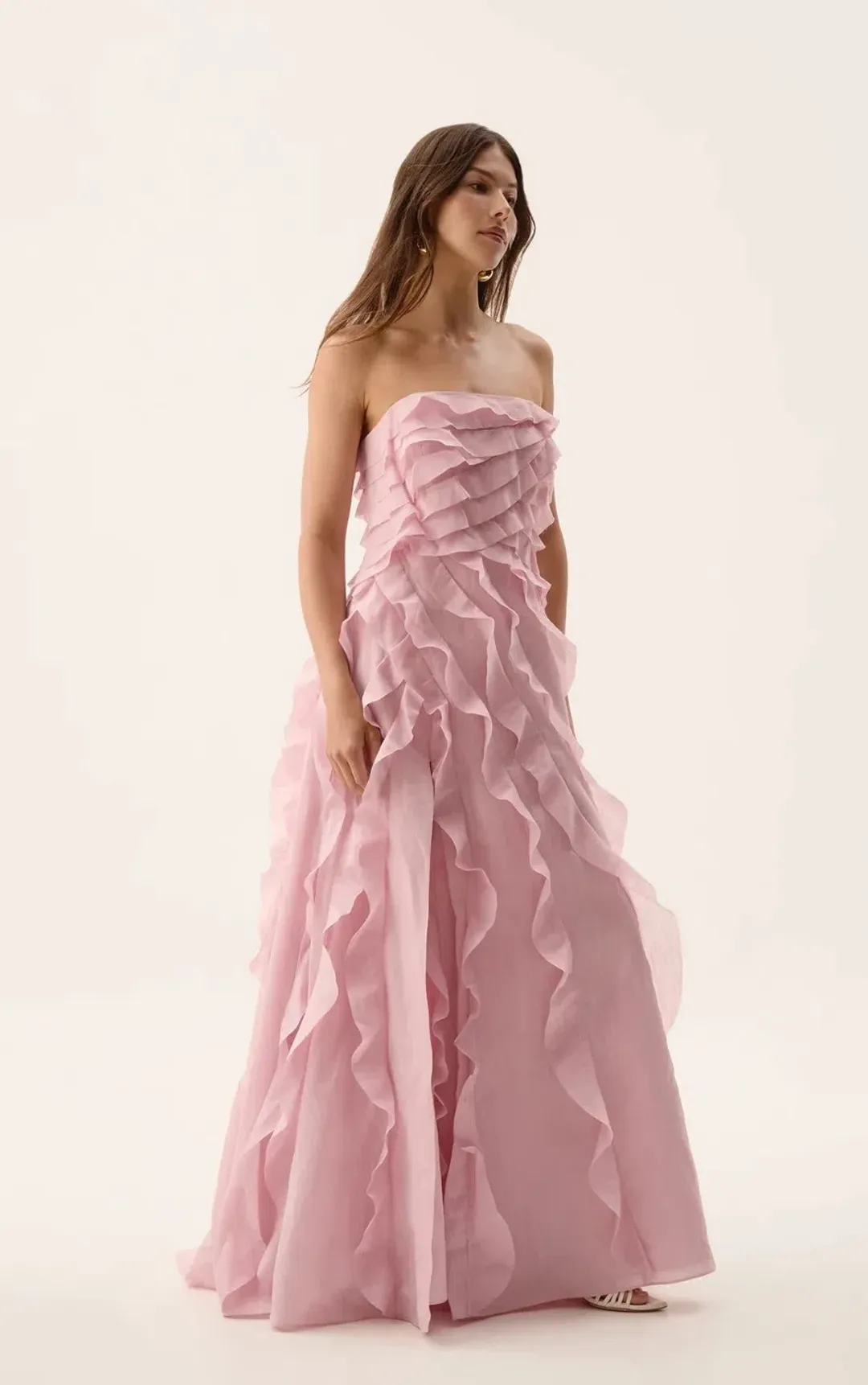 Pink Aje Allairie Gown, size 10 for rent on The Volte - main image