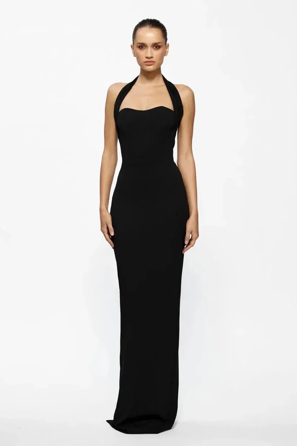 EFFIE KATS MARIAN GOWN BLACK SIZE 8 for rent on The Volte - main image