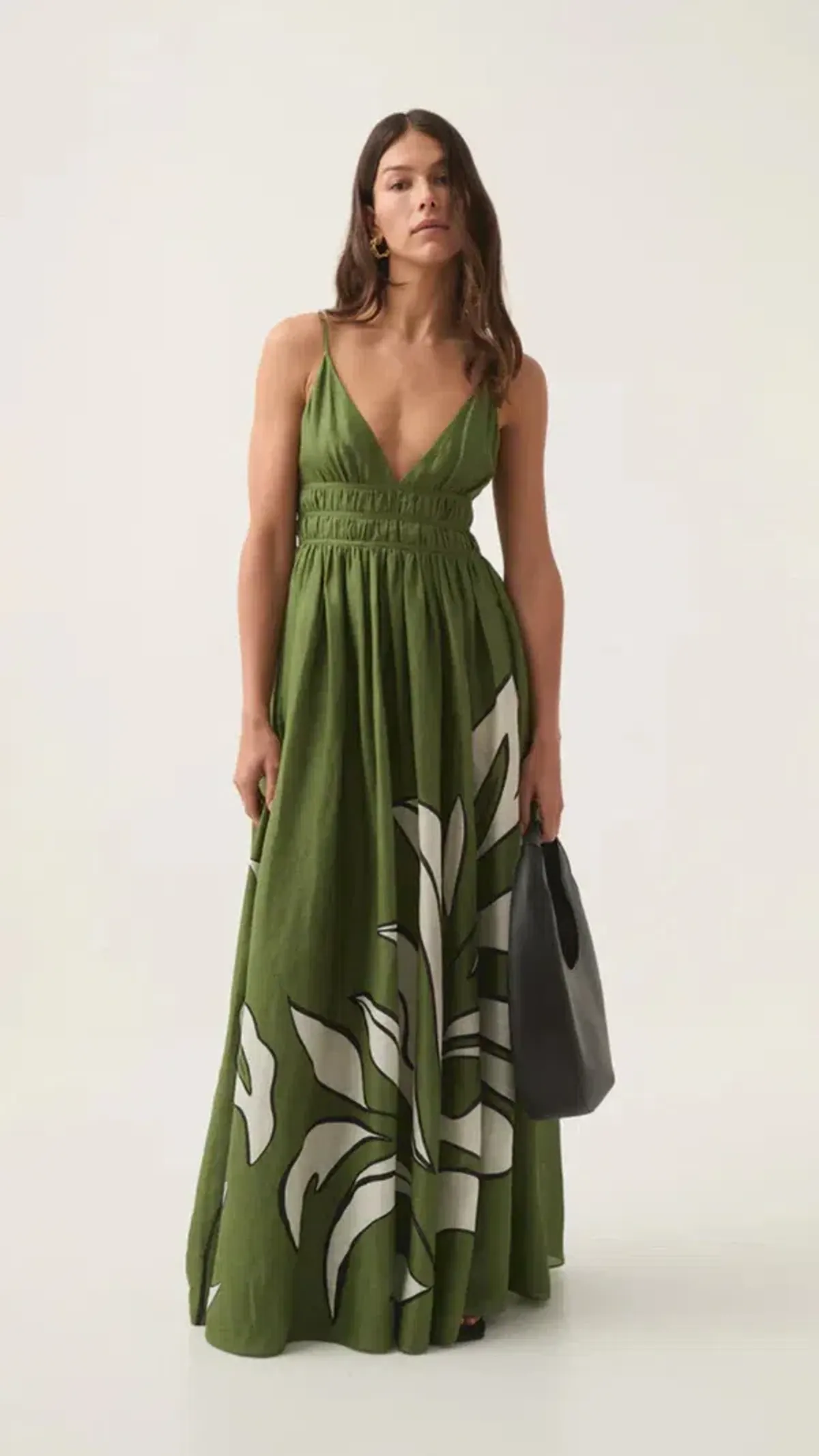 AJE - Planetary Maxi Dress in Abstract Fern for rent on The Volte - main image