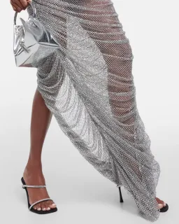 GIUSEPPE DI MORABITO Embellished bustier mesh gown for rent on The Volte - image 3