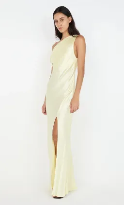 Sol Asym Dress in Ice Yellow for rent on The Volte - image 3