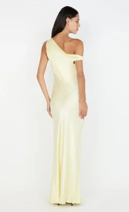Sol Asym Dress in Ice Yellow for rent on The Volte - image 4