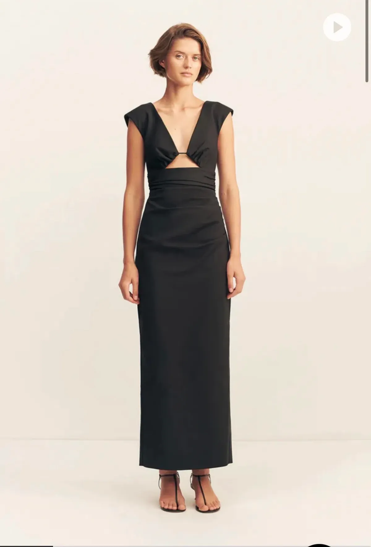 Shona Joy Lani Plunge Maxi black size 14 for rent on The Volte - main image
