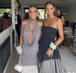 AJE Bubble Hem Gown Black size 10 for rent on The Volte - image 2