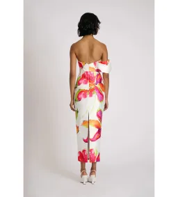 Eliya The Label Ivie Midi Dress White Floral Size M AU 10 for rent on The Volte - image 4