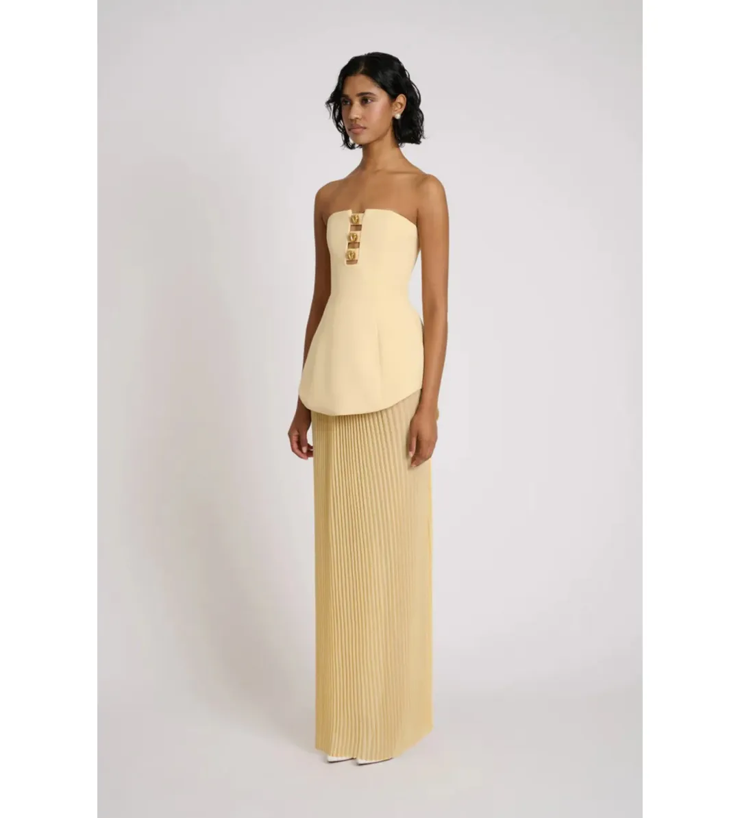 Eliya The Label Leo Maxi Dress Yellow Size M AU 10 for rent on The Volte - main image