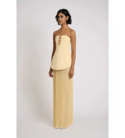 Eliya The Label Leo Maxi Dress Yellow Size M AU 10 for rent on The Volte - image 3