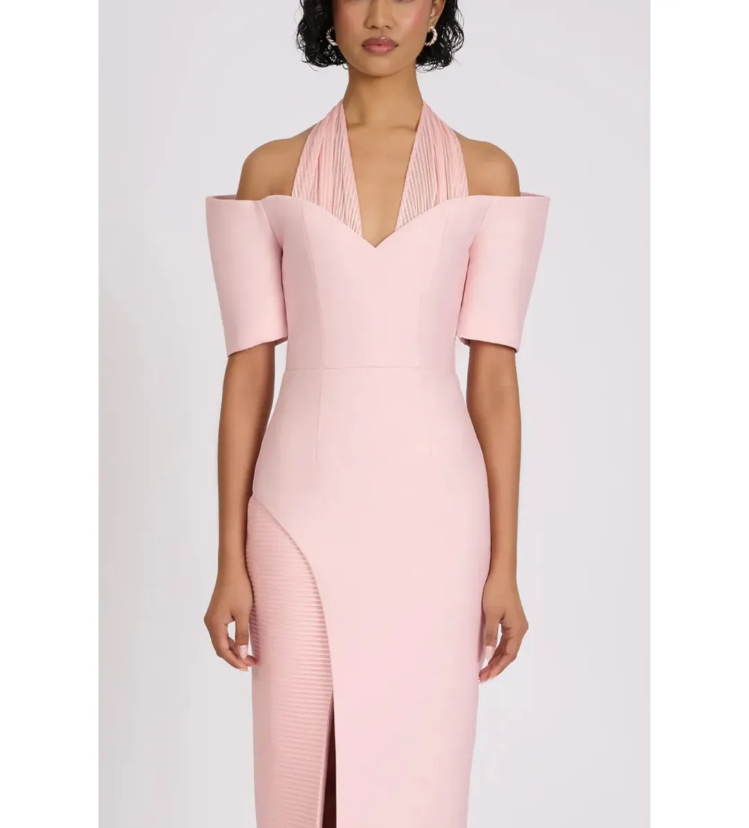 Eliya The Label Solara Midi Dress Pink Size M AU 10 for rent on The Volte - main image