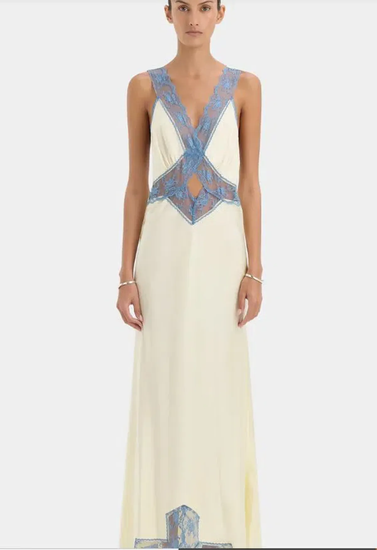 Sir Aries Cut Out Gown in Butter Size 10 for rent on The Volte - main image