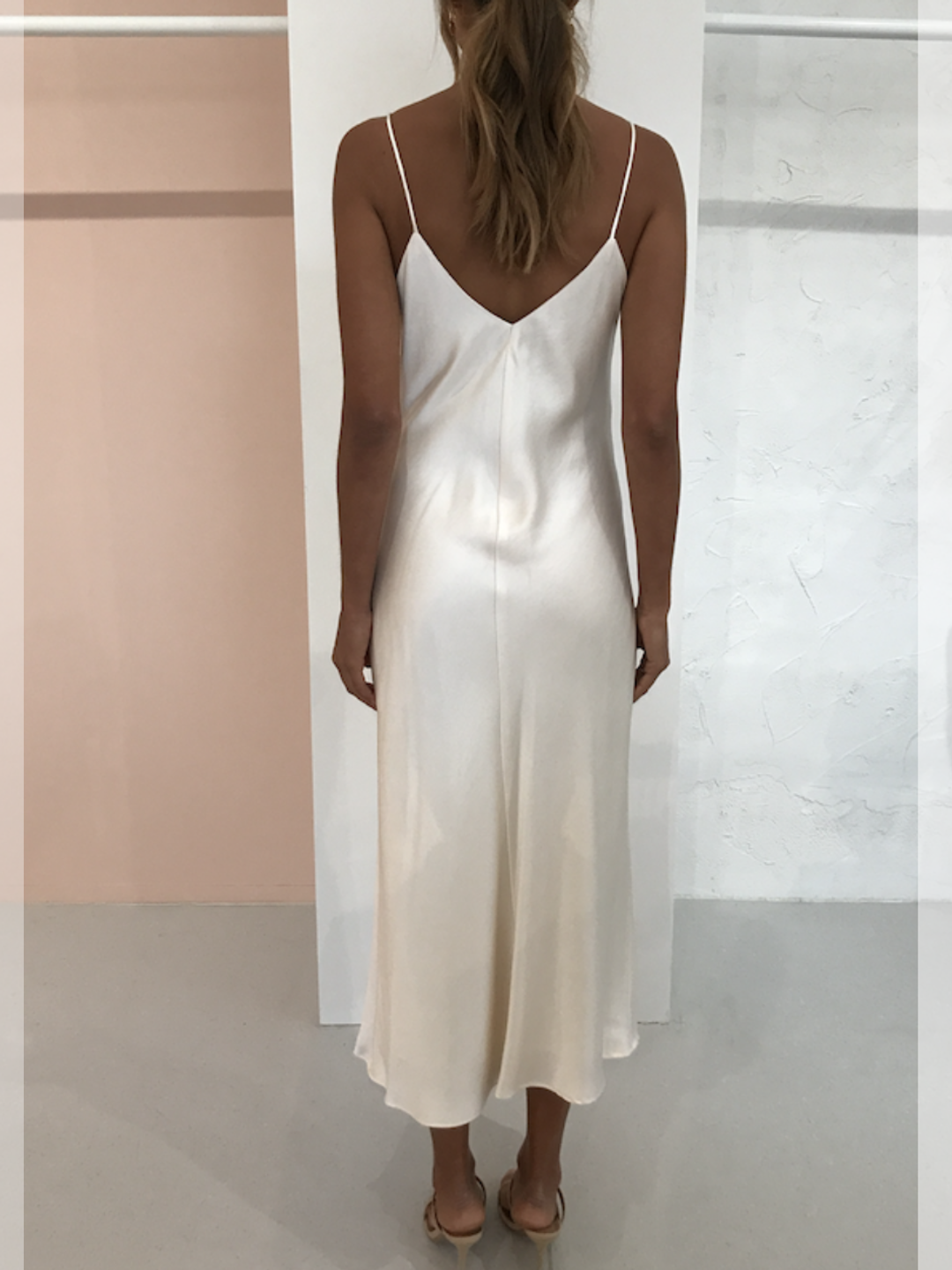 Bec & Bridge Piper Midi Dress Ivory White Size 6 for rent on The Volte - main image