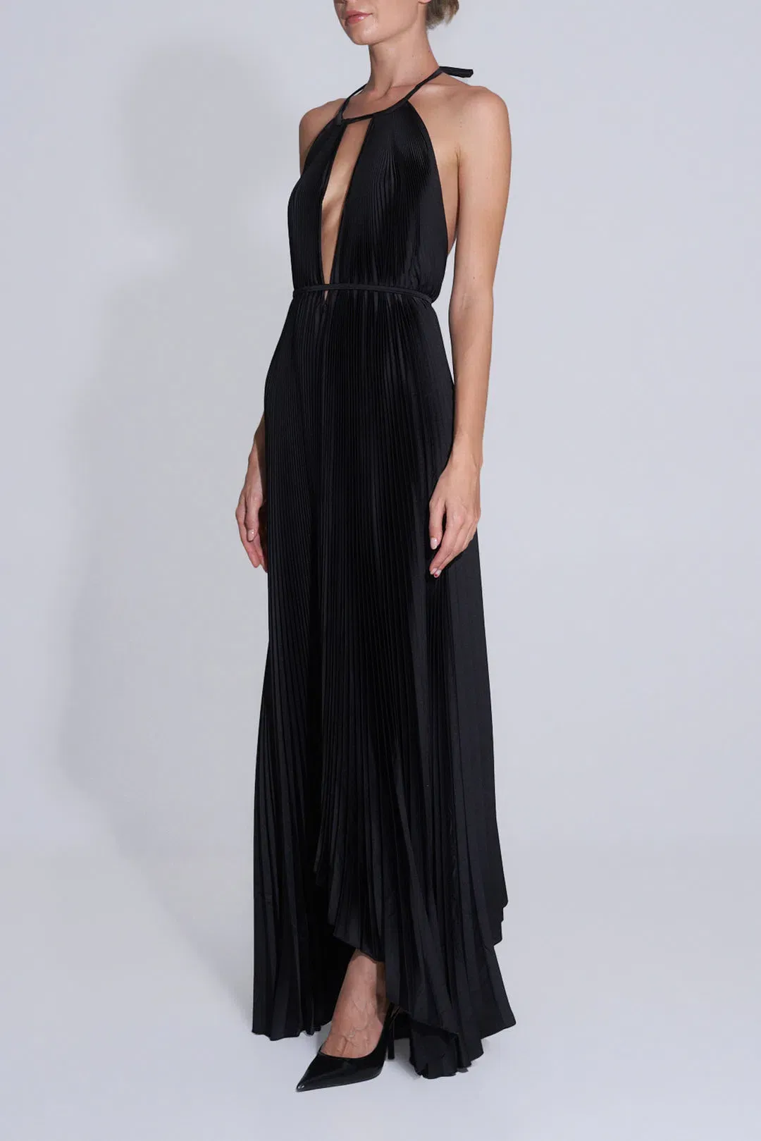 L'Idee Boheme Gown in Noir Black Size L / AU 12 for rent on The Volte - main image